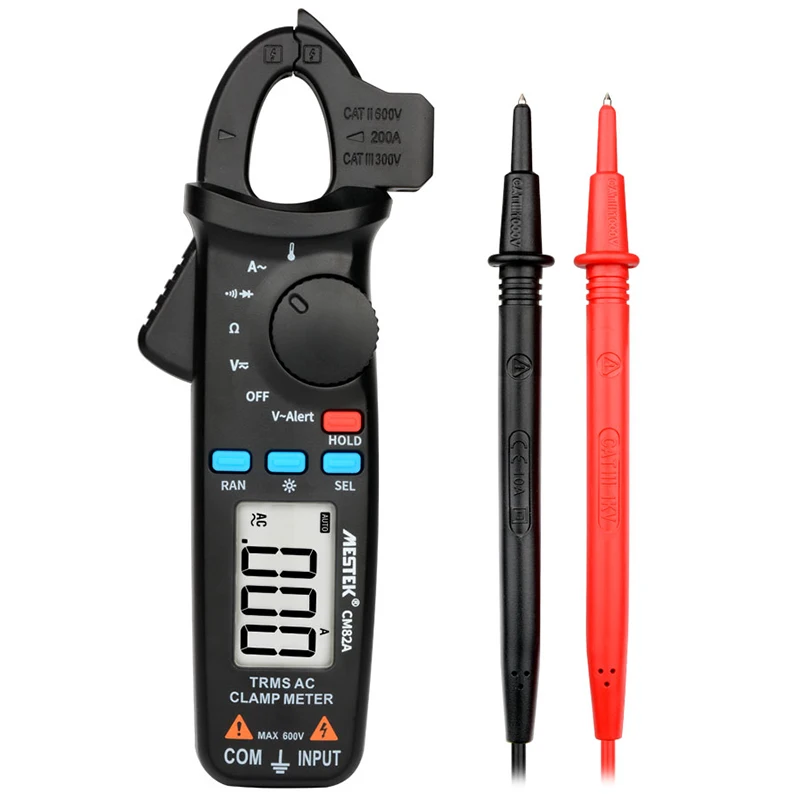

MESTEK CM82A / CM82B / CM82C Auto Digital Clamp Multieters High Precision Anti-Burning Automatic Range Electrical Instruments