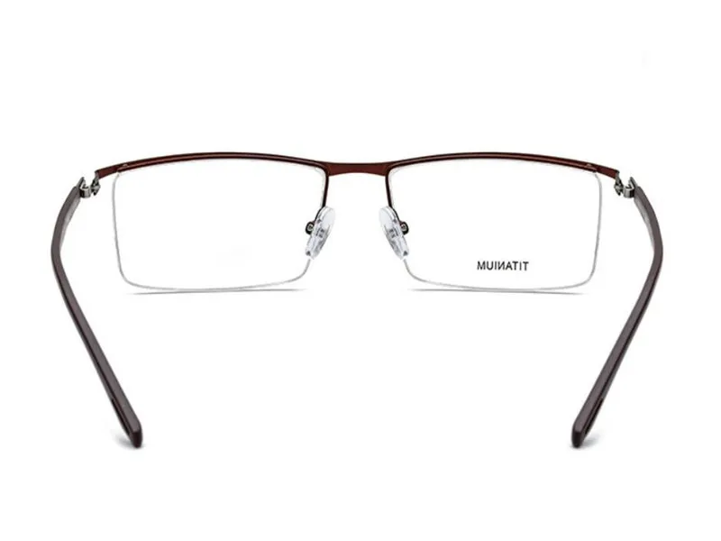 Бренд Дизайн унисекс Мода половина обод Безвинтовой Сверхлегкий линза для рецептов оптические очки черный анти усталость очки для чтения