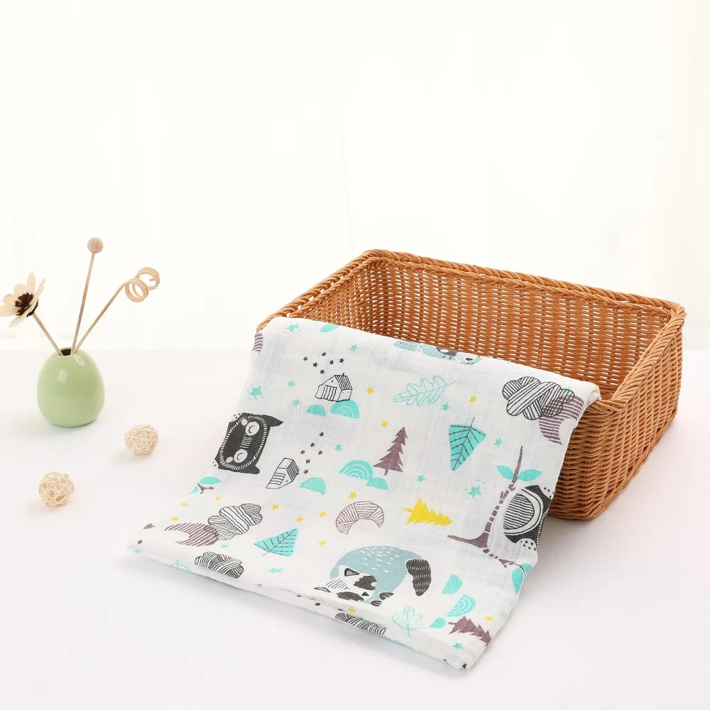 Муслиновое Пеленальное Одеяло s 1 упаковка детское одеяло для пеленки для новорожденных, Пеленальное Одеяло, муслиновое Пеленальное Одеяло s - Цвет: SMA0019