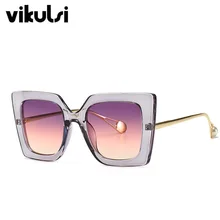 Женские модные квадратные солнцезащитные очки новые роскошные брендовые дизайнерские солнцезащитные очки «кошачий глаз» Солнцезащитные очки женские винтажные очки мужские UV400 большие оттенки