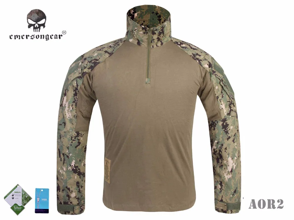 Боевая рубашка Emersong G3 в стиле милитари bdu EM8596 AOR2|camouflage airsoft|aor2 shirtaor2 combat |
