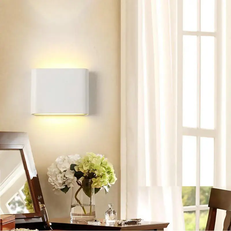 6W Dimmable IP67 Outdoor/Indoor LED Wall Lamps Square Waterproof sconce