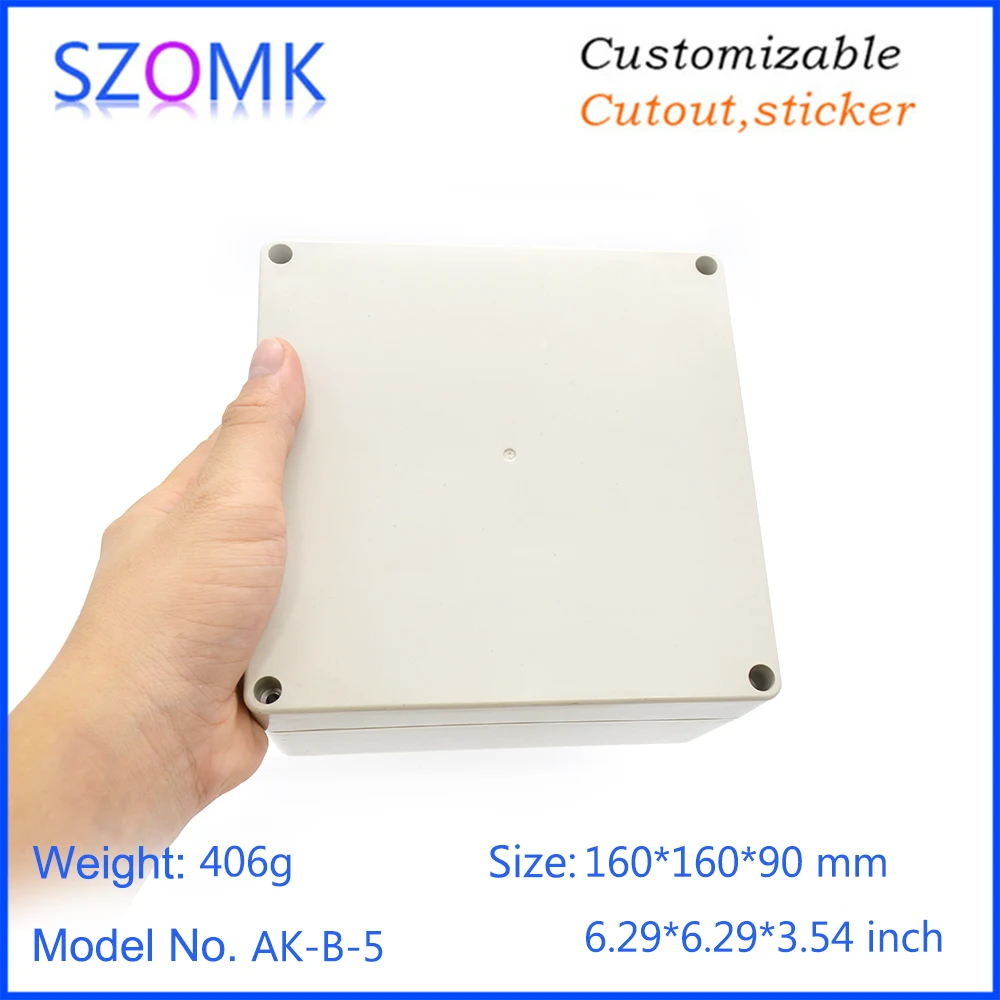 szomk IP65 plastic waterproof enclosure for electronic project instrument shell enclosure control box (12)