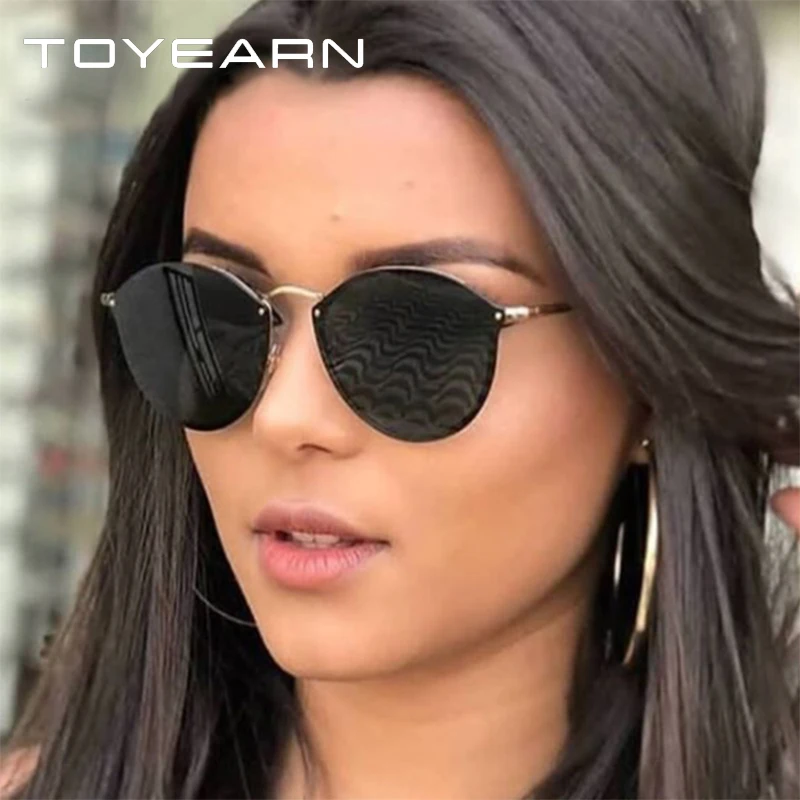 

2019 New Fashion Sexy Lady Cat Eye Sunglasses Women Vintage Mirror Coating Sun Glasses For Female UV400 Eyewear Brand Designer