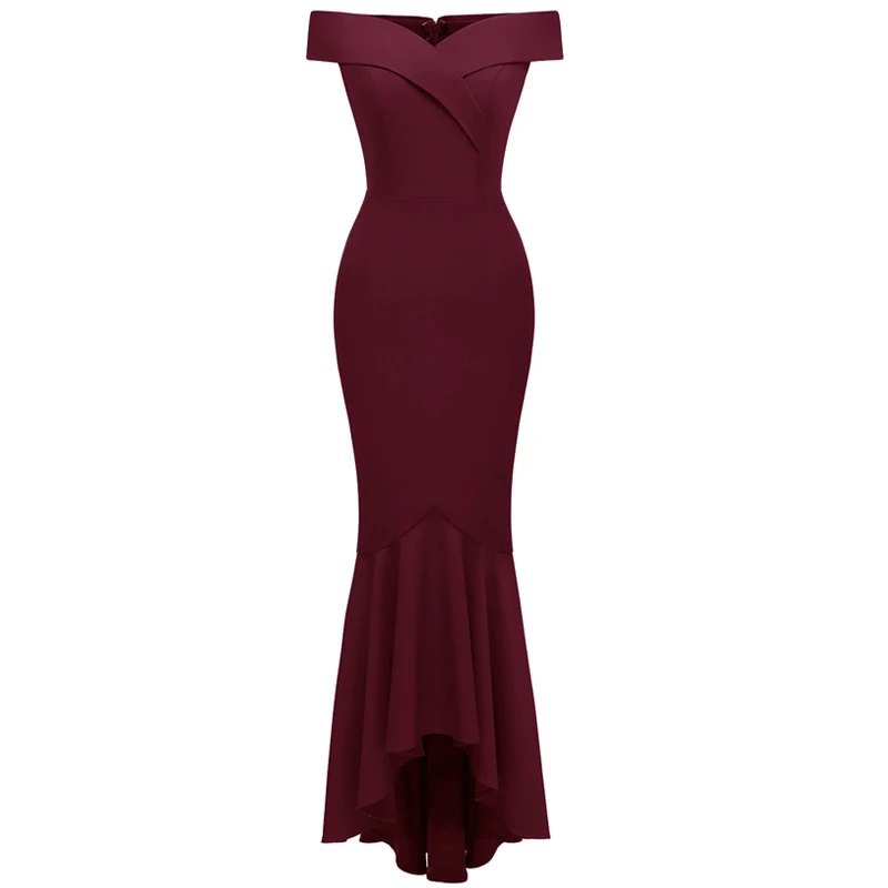 

Elegant lady's Wedding Party Gown Off The Shoulder A shoulder dress for Wedding Party Robe vestidos de fiesta