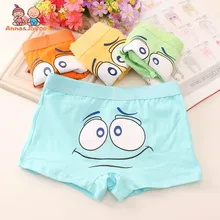 4 шт./лот Детское нижнее белье для мальчиков хлопковые трусы-боксеры студенческие стринги LHTNM402