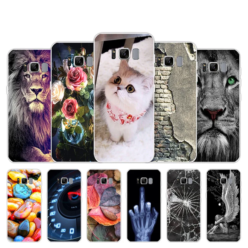 Fundas для samsung Galaxy S8 g950 чехол G950F силиконовый собака кошка Coque 5 8 дюймов G9500 SM-G9500