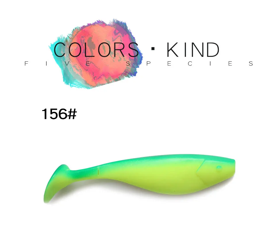 Description Picture 5 of itemW.P.E 5PCS/PACK 12cm 18.4g Soft Fishing Lure T-Tail Worm Swimbaits Jig Head Fly Fishing Bait Silicone Bait Carp Fishing Wobblers