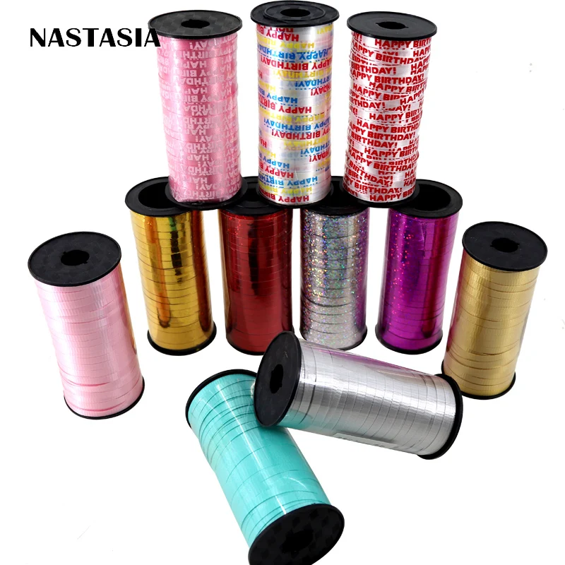 

New 1 Pcs/Lot Foil Balloon Ribbon 100 Yards Party Wedding Gifts Wholesale for Party Decoration DIY Accessories Supplies