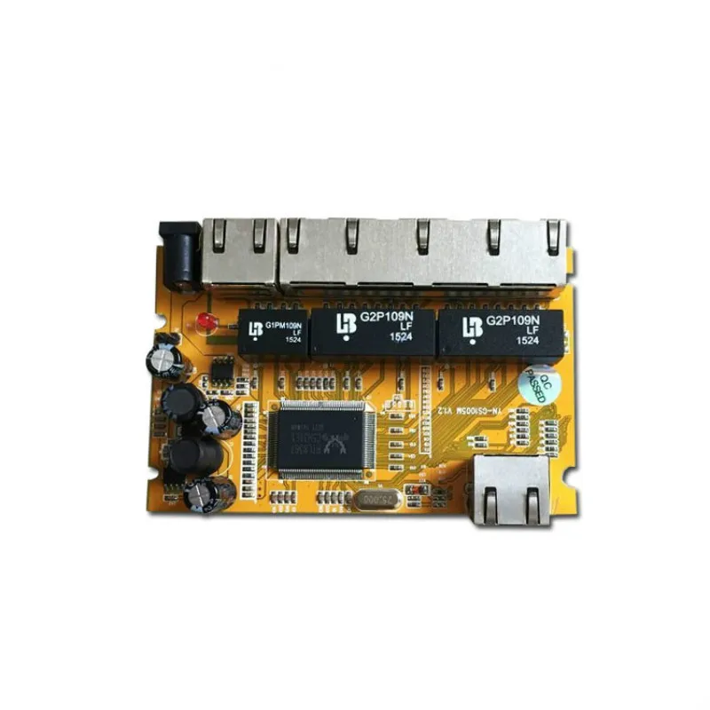 OEM/ODM RTL8367 6 портов 10/100/1000 Мбит/с гигабитный ethernet модуль коммутации PCB промышленный модуль коммутации гигабитный модуль PCBA