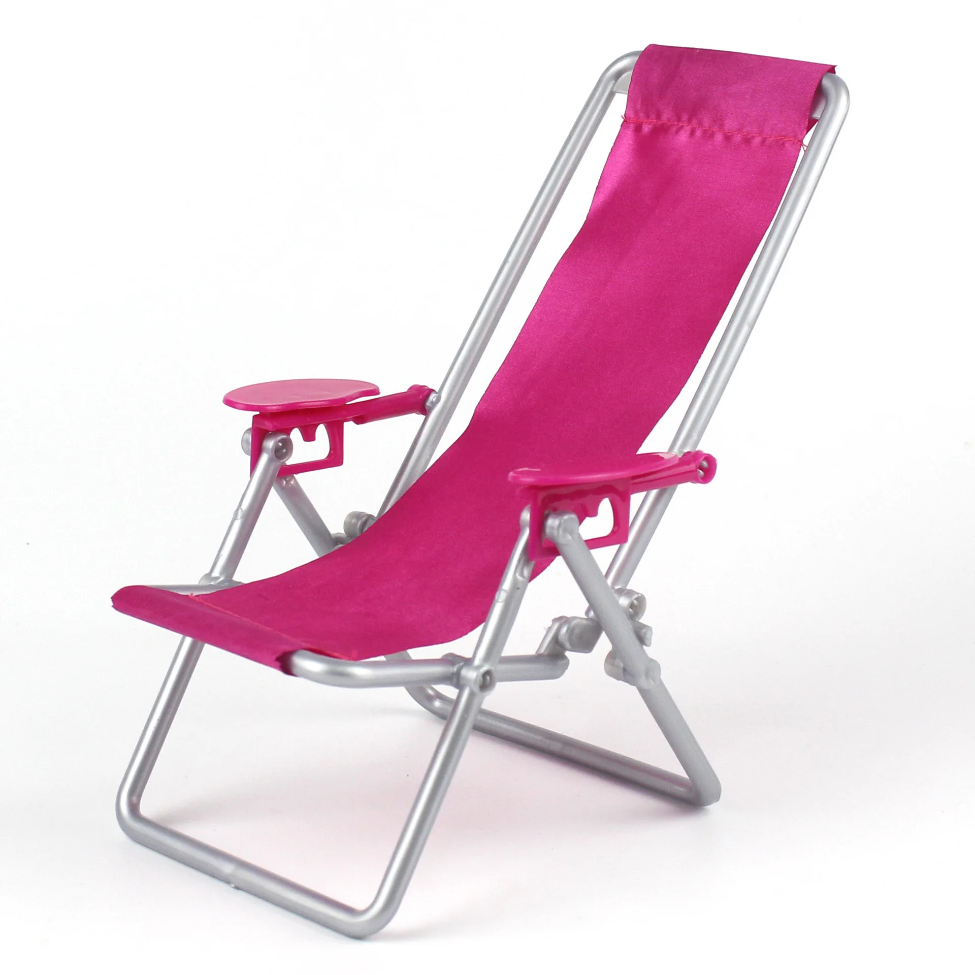 1:6 Scale Foldable Furniture Rocking Beach Chair For Baby Doll Princess Pink Rose Deckchair For Lovely Miniature Baby Dolls 1:6 Scale Foldable Furniture Rocking Beach Chair For Baby Doll Princess Pink Rose Deckchair For Lovely Miniature Baby Dolls