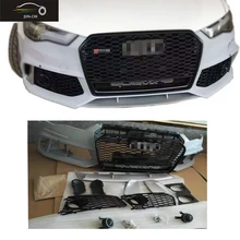 2016 A6 Front Bumper With Grill Change to RS6 Style Car Styling PP Material For Audi A6 2016 UP (NOT FOR Sline S6 RS6)