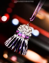 Badminton cristal Pingente Pendurar Decoração Do Carro Do Carro Espelho Retrovisor Pendurado Ornamento Decor Interior Acessórios Do Carro