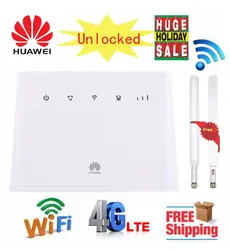 Открыл huawei B310As-852 LTE FDD 900/1800/2600 МГц TDD 1900/2300 м/2500/2600 МГц Мобильный Беспроводной voip-маршрутизатор плюс 2 шт. антенны