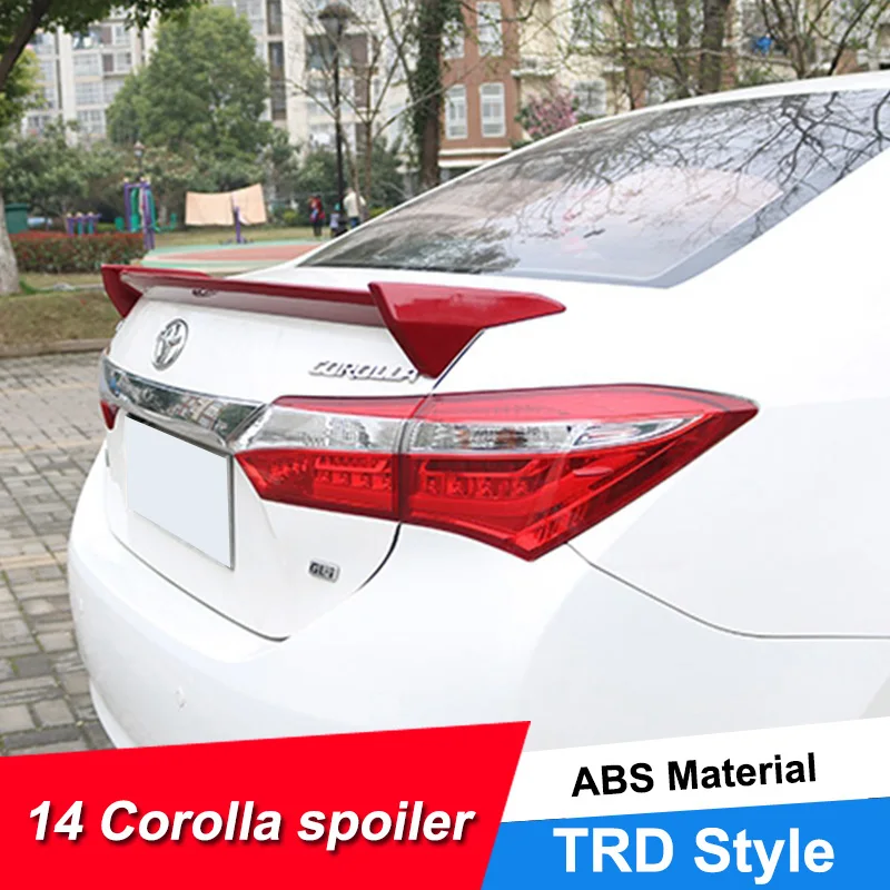 JNCFORURC Задняя Крышка багажника автомобильный спойлер крылья для Toyota Corolla Sedan 4D 2014 15