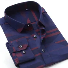 Рубашки с цветочным принтом из бамбукового волокна, хлопковая Высококачественная классическая мужская рубашка с длинными рукавами, очень большие размеры 42-48 49 50