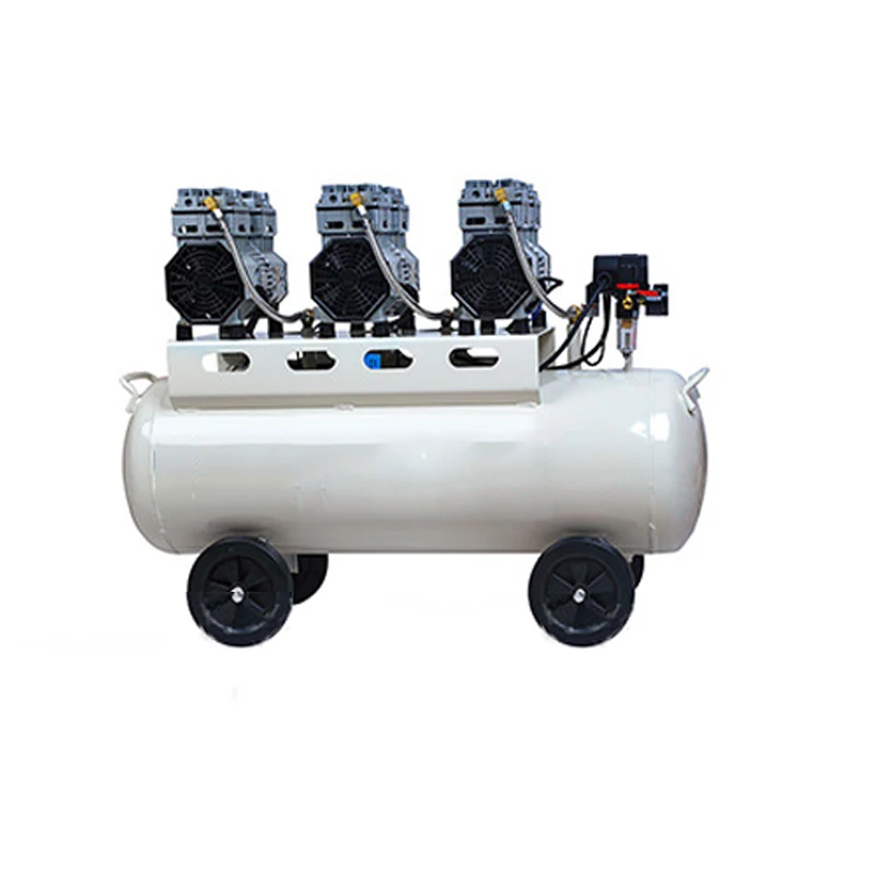 1PC Large Air Pump Compressor 90L Oil-free Silent Air Compressor Dental Laboratory Auto Repair Air Pump Compressor 220V