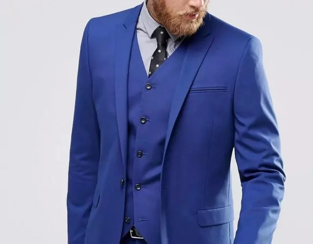 通販 後払い カスタムメイドのタキシードスーツ 3 個結婚式新郎スリムフィットワンボタン細身 Terno Masculino ファッション ジャケット パンツ ベスト 通販オンラインショップ Kingscages Com