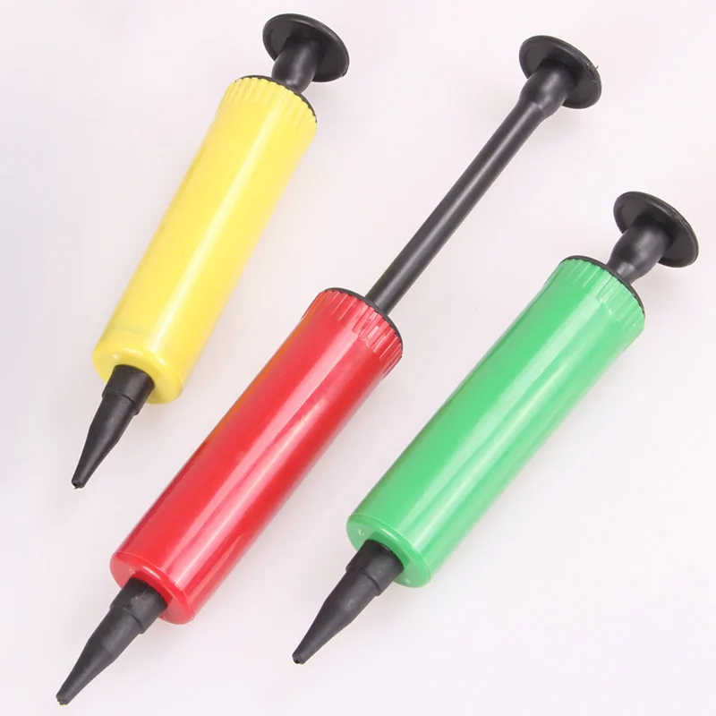 Mini Plastic Hand Held Ball Party Balloon Inflator Air Pump Portable