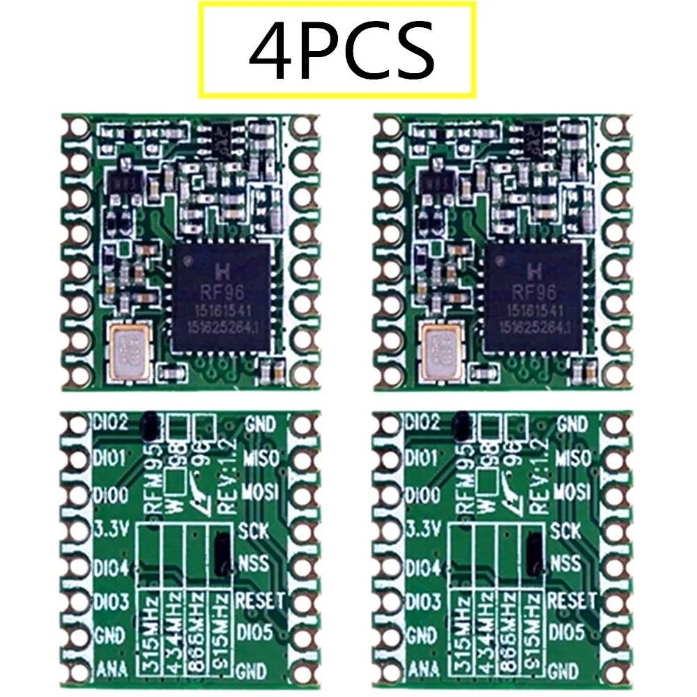 4PCS RFM95 RFM95W 868Mhz 915Mhz RFM95-868MHz RFM95-915MHz LoRaTM ...