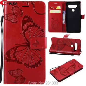 

C-ku Butterfly Strap Wallet Leather Pouch Case For LG V40 Stylo 4 X Power 2 3 OPPO F9 R17 Stand ID Card Skin Cover Luxury 100pcs