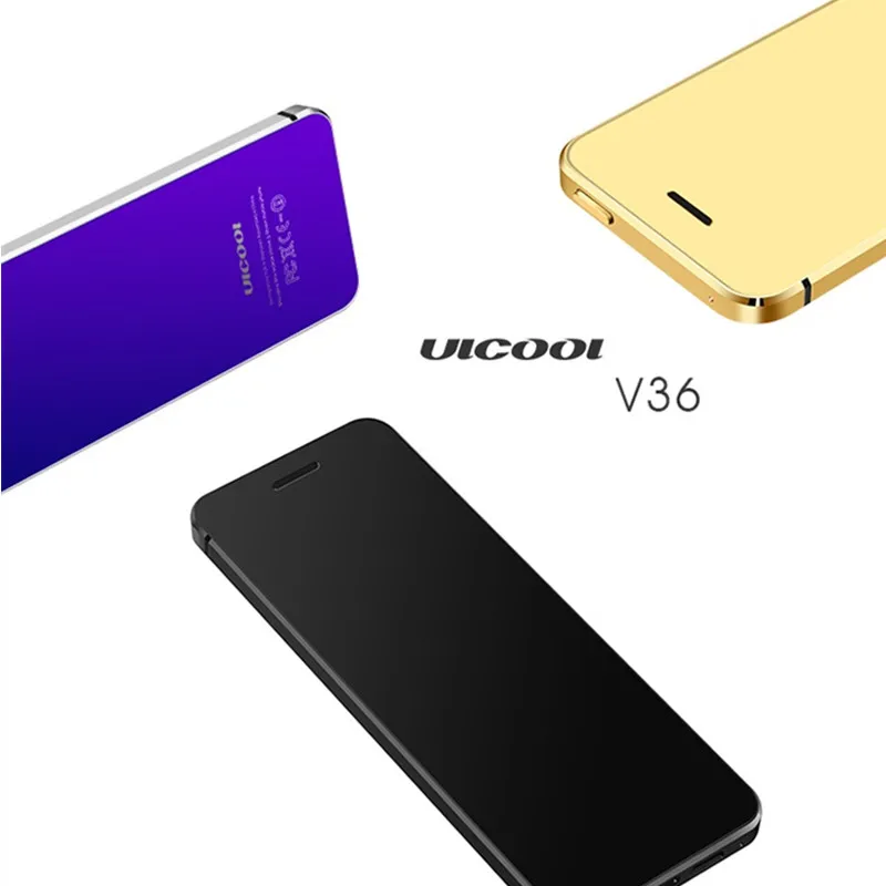 Ulcool V36 металлический корпус Bluetooth 2,0 Dialer анти-потеря две sim-карты ультратонкий мобильный сотовый телефон с кредитной картой+ чехол+ защита экрана