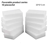 меламиновые губки 10 шт. меламиновые кухня губка ластика площадку,меламиновая губка меламиновая ручка пятновыводитель легко пениться Меламин Губка для очистки Многофункциональный Губка для мытья посуды меламин - изображение