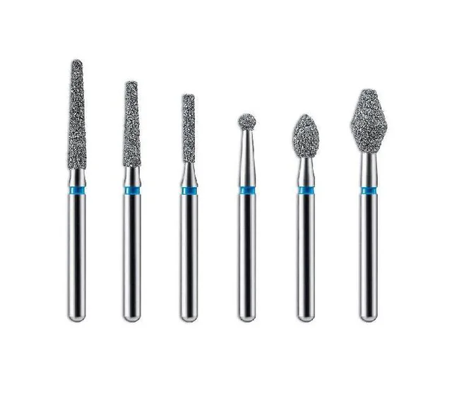 300pcs/lot dental diamond bur dental materials polishing ...