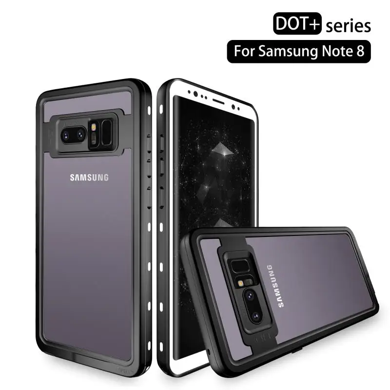 For Sumsung Note 8 Waterproof Case IP68 Life Water Proof Protection Cover for Silicone Bag with Fingerprint |