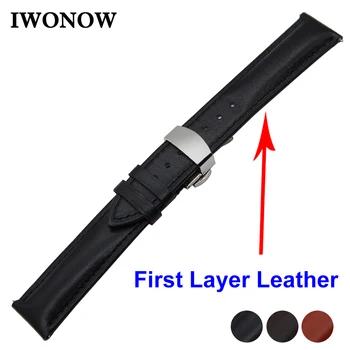 

Cowhide Genuine Leather Watch Band 22mm for Asus ZenWatch 1 2 Men WI500Q WI501Q Quick Release Strap Wrist Belt Bracelet