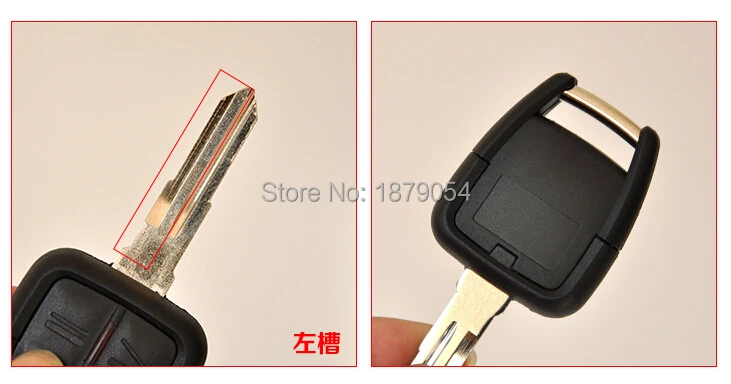 With Light Opel remote key shell 3 Buttons HU46A Left Blade  (4).jpg