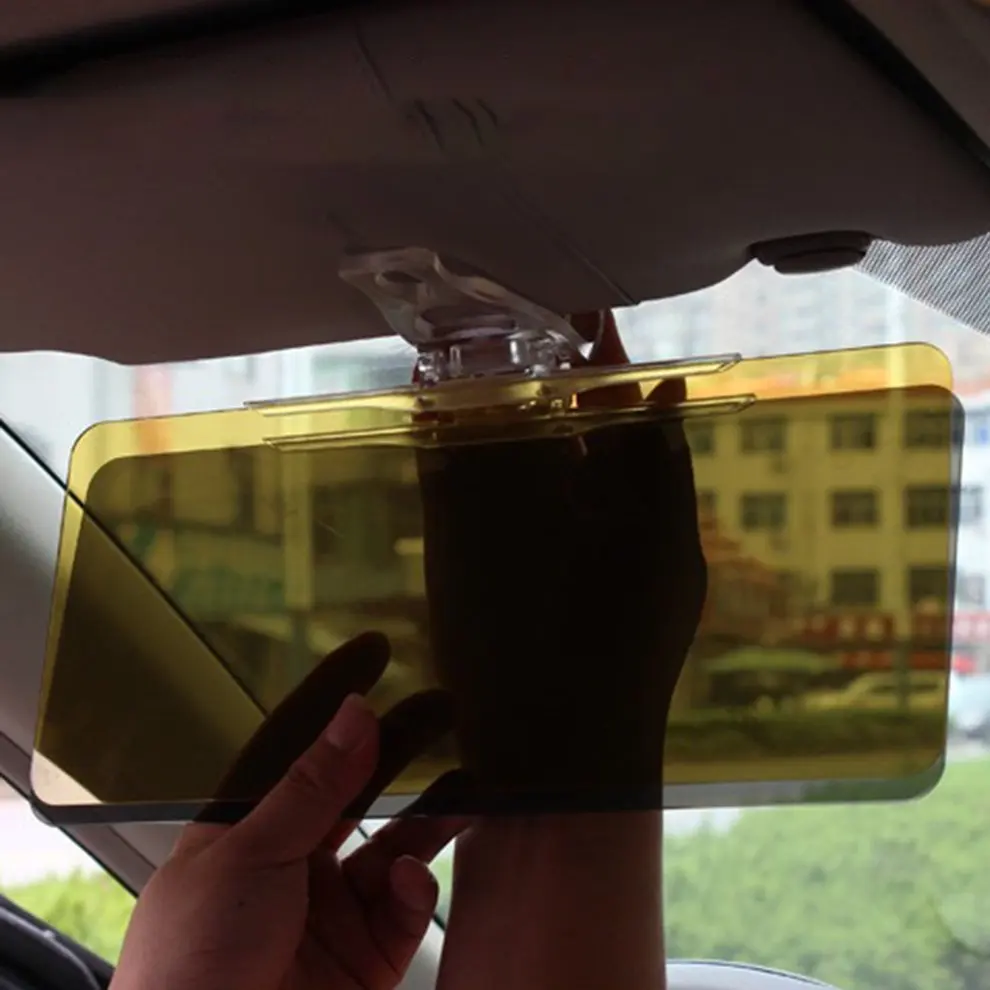 

Universal Car Supplies Car Sun Visor Day Night Anti-dazzle Dazzling Goggles Driving Mirror UV Fold Flip Down for Visor