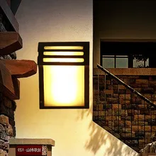 Простой стиль лофт светодиодный настенный светильник Открытый водонепроницаемый садовый светильник алюминиевые стеклянные настенная лампа промышленный винтажный светильник ing