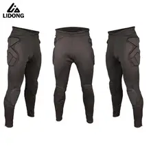 Новые высококачественные толстые губки футбольные брюки вратаря мужские мягкие охранники футбольные Вратарские штаны комплекты длинные спортивные обтягивающие штаны