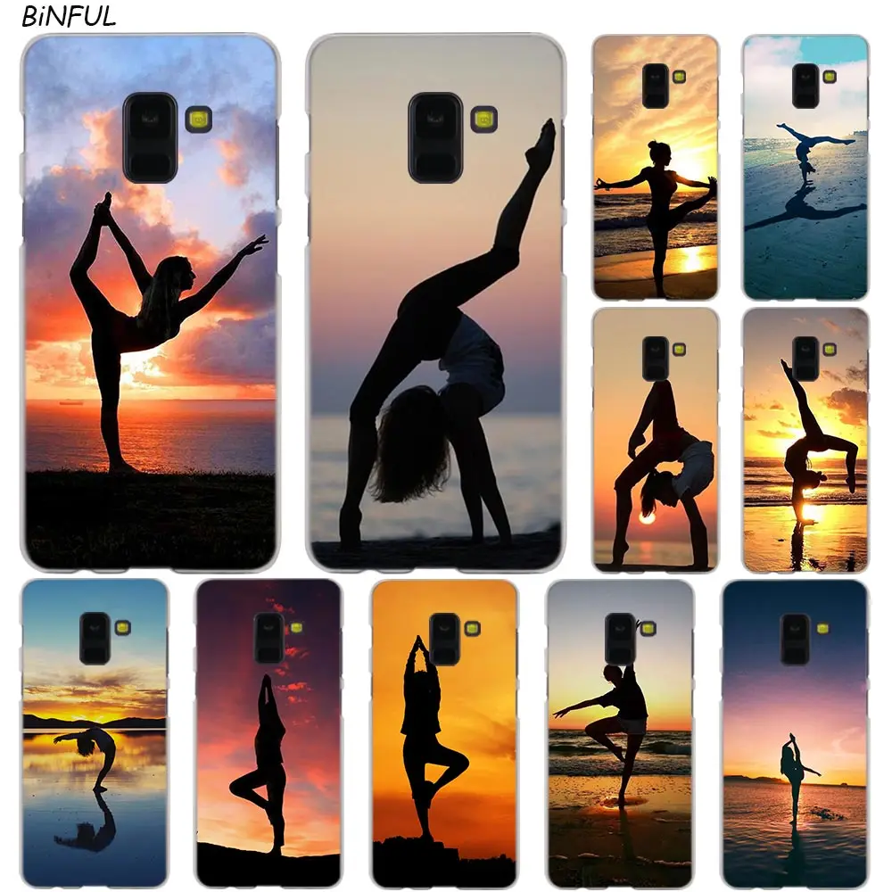 

Yoga design Hot Fashion Transparent Case for Samsung Galaxy A3 A5 A9 A7 A6 A8 Plus 2018 2017 2016 Star A6S Note 9 8 Cover