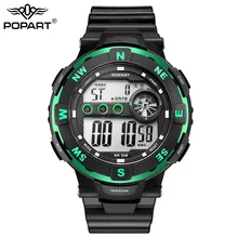 Попарт бренд Для мужчин электронный светодиодный цифровой часы Открытый Спортивные часы Водонепроницаемый Наручные часы мужские часы Relojes Relogio Masculino