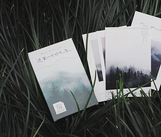 

P71- Fog landscape paper postcard(1pack=30pieces)