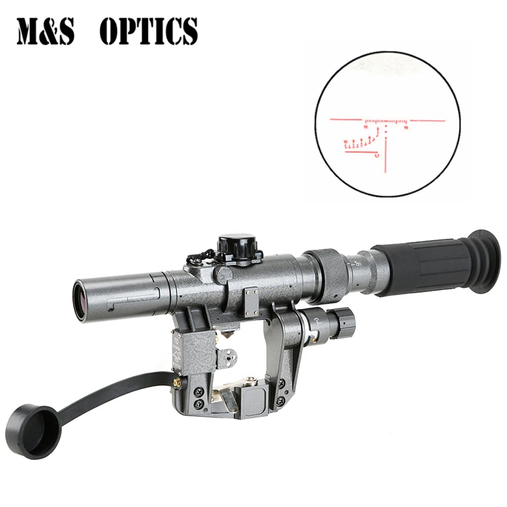 M& S оптика Ak47 с красной подсветкой компактный SVD 3-9x24 первая фокальная плоскость FFP дальномер Сетка оптический прицел QD Крепление