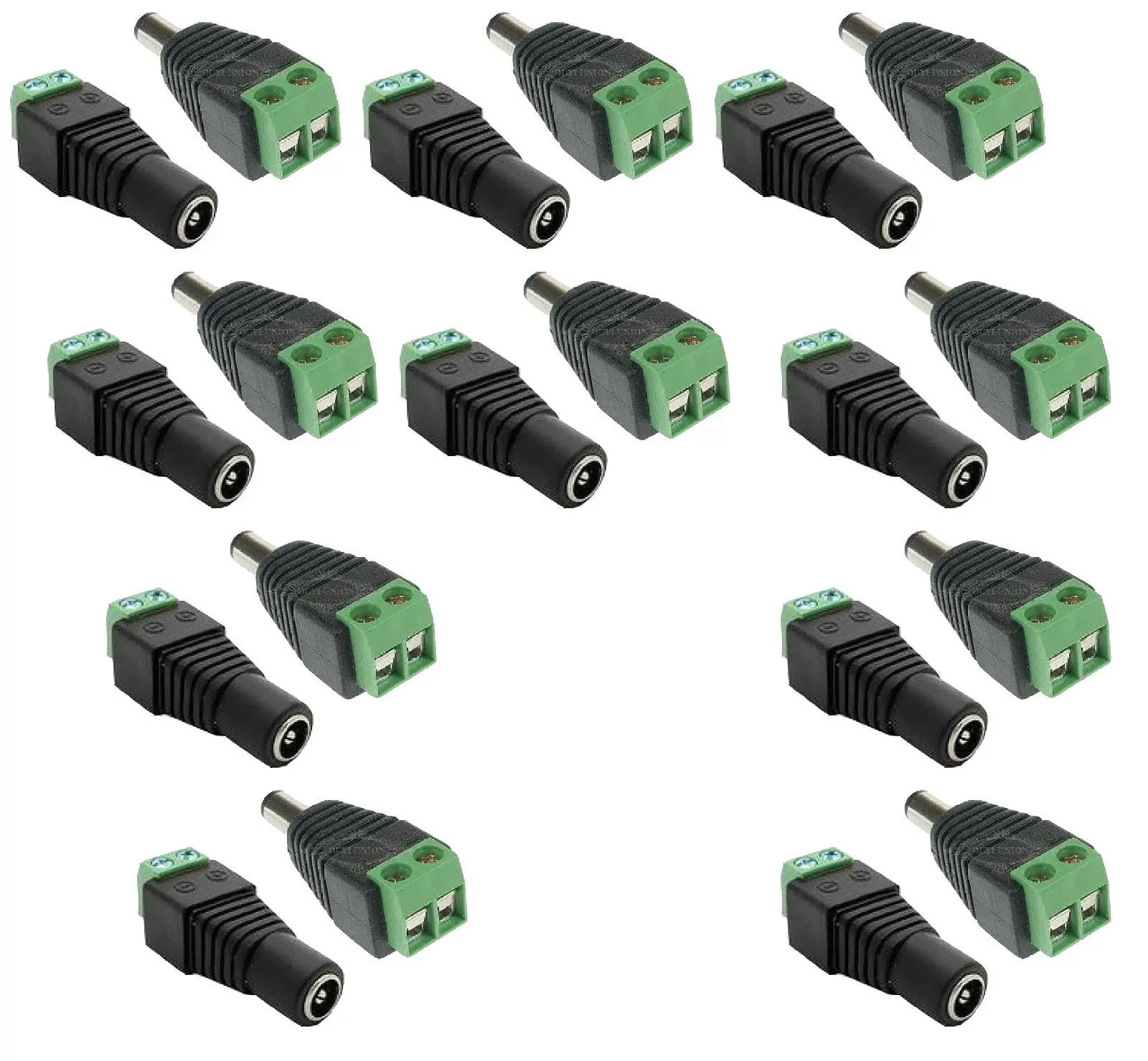 5 pcs 12V Male /& Female 2.1x5.5mm DC Power Jack Plug Adapter Connector for CCTV