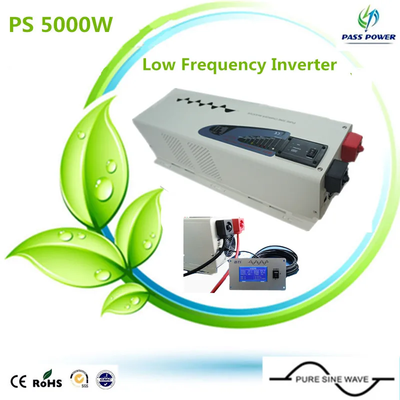 CE ROHS ISO9001 LCD 48В до 230В инвертор с зарядным устройством низкой частоты 5000 Вт Чистая