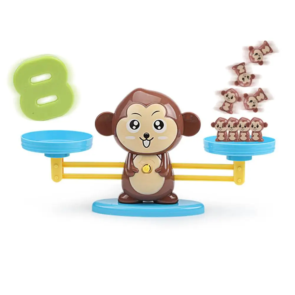 Детские Игрушки для раннего образования, весы для животных, математические цифровые весы для сложения, Обучающие инструменты для детей, семейные настольные игры
