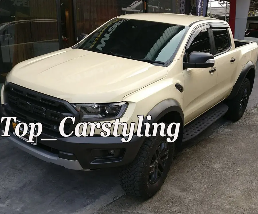 Beige cream yellow gloss vinyl car wrap film 3M 1080 foil  (2)