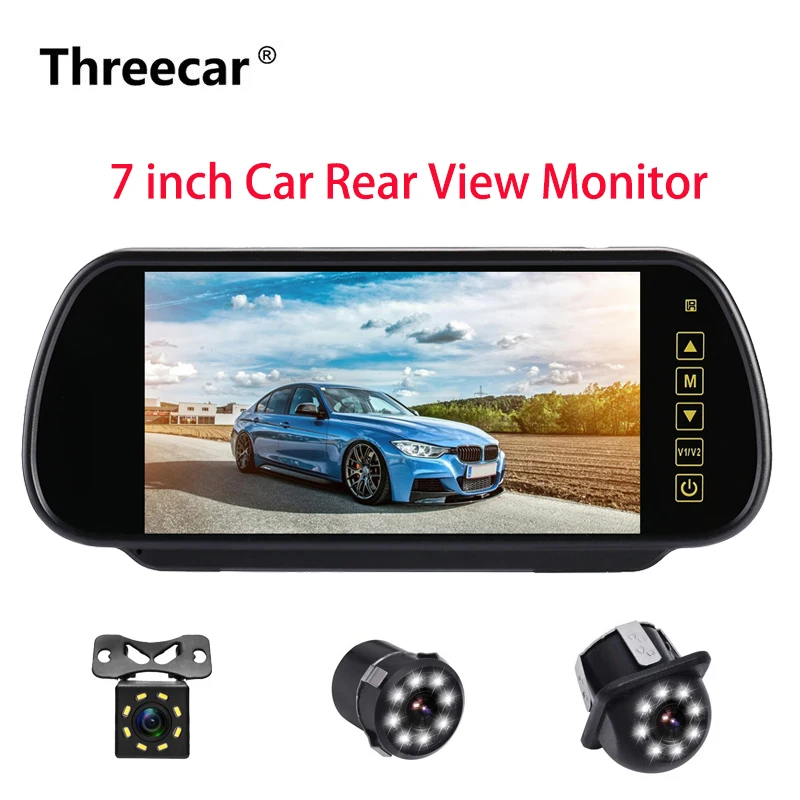 

Reverse Parking system.7 inch TFT LCD Screen Car Monitor rearview mirror Night Vision Rearview camera optional