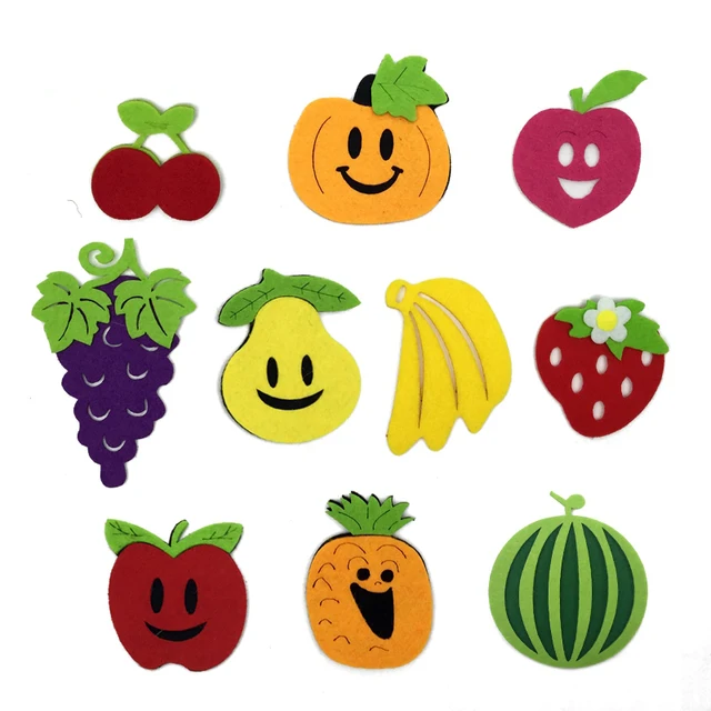 10 Lot Children Party Decorate Felt Fruit Kindergarten Classroom Blackboard Wall Decoration Non,woven Felt
