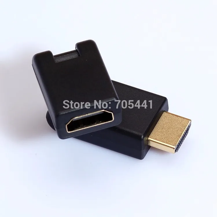 360 градусов Регулируемый переходник HDMI штекер-HDMI гнездо 50 шт./лот | Компьютеры и