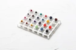 Enhanced Mechanical Keyboard Switch Tester with Acrylic Base and Blank Keycaps (24 Kailh Tester x1)