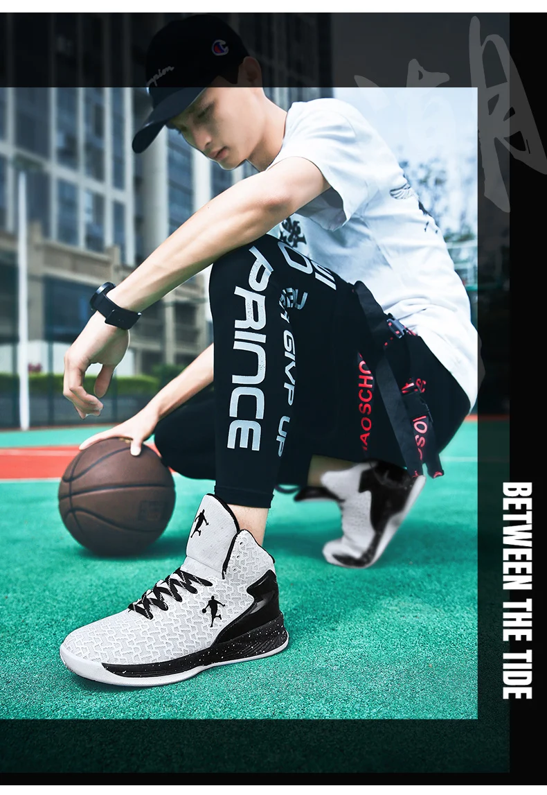 Новинка, высокие баскетбольные кроссовки из сетчатого материала для мужчин и женщин, унисекс, уличные кроссовки, дышащая Спортивная обувь Jordan, мужская обувь, большие размеры 36-47