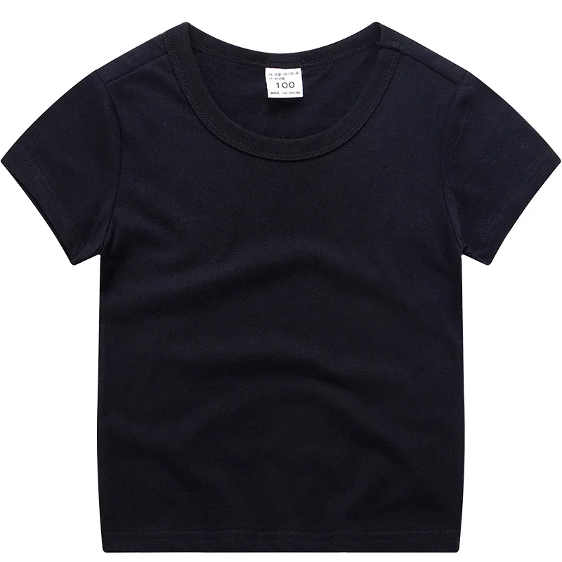 VIDMID/футболки с короткими рукавами для мальчиков и девочек детские летние хлопковые топы, одежда для футболок однотонные футболки для мальчиков и девочек, топы 7060 07