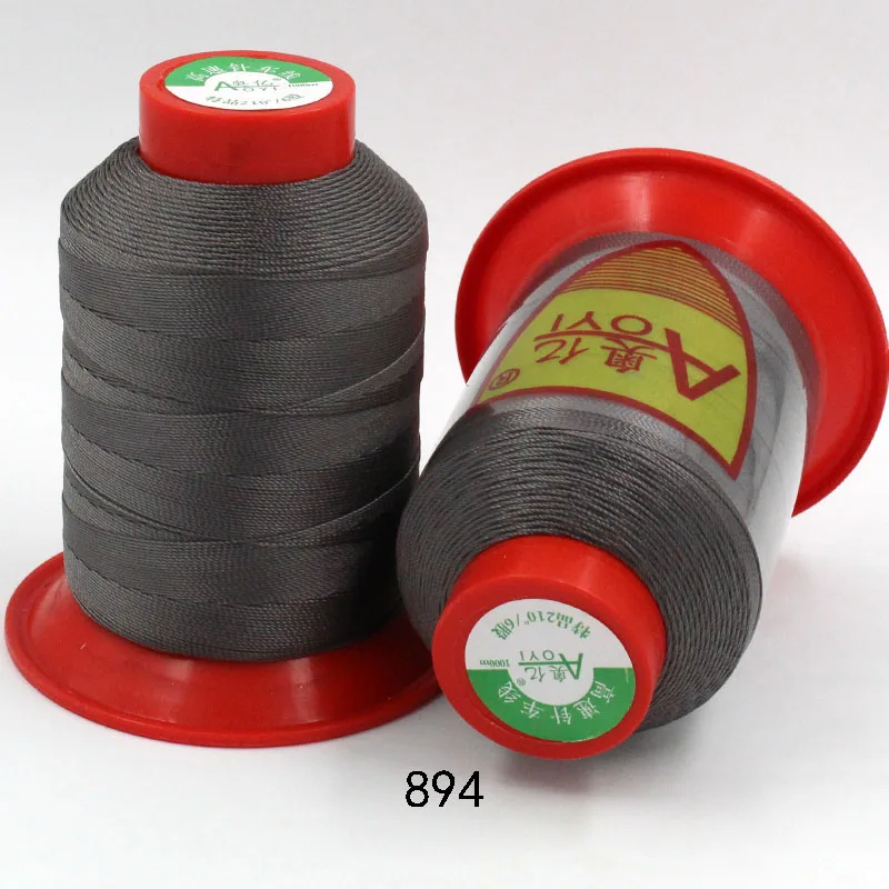 Aoyi 210D/6 fil полиэфирные швейные нитки швейные принадлежности для ремонта кожаных нитей шелковые нити швейная пряжа 10# сильная нить - Цвет: 894