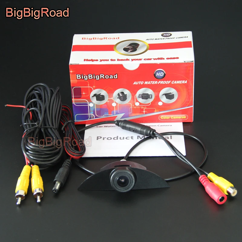 

BigBigRoad Car Front Logo View Camera Cam For Nissan X-Trail Tiida Qashqai J10 J11 Cube Armada Frontier Livina fairlady Pulsar